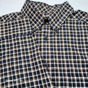 Roundtree & Yorke Gold Label Non Iron Perfect Performance Plaid Button Shirt LT